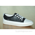 Froulju Summer Leather Ademend Colorblock Casual Shoes